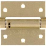 SPRING HINGE SATIN BRASS 3 1/2-IN