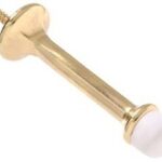 RIGID DOOR STOP BRASS 3-IN 2 PACK