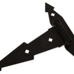 T-HINGE BLACK 8-IN 2-PACK