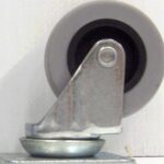 SWIVEL CASTER RUBBER WHEEL GREY 2IN