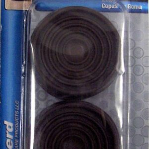 FURNITURE CUP RUBBER BROWN 1-3/4-IN