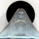 RIGID CASTER RUBBER WHEEL BLACK 3IN