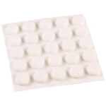 FELT PAD ROUND WHITE 3/8-IN 75 PACK