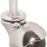 HOODED CASTER CHROME 2-IN
