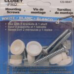 SHELF AND ROD BRACKET SCREW WHITE