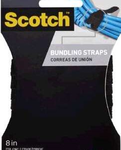 BUNDLING STRAP BLACK 8-IN 6 PACK