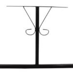 PICNIC TABLE FRAME STEEL BLACK