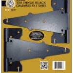 T-HINGE BLACK 8-IN 2 PACK