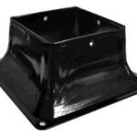 POST BASE BLACK 4 X 4-IN