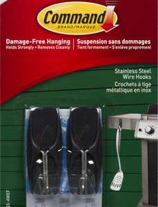 ADHESIVE BBQ UTENSIL HOOK 2 PACK