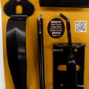 THUMB LATCH ORNAMENTAL BLACK 6-IN