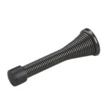 SPRING DOOR STOP BLACK 3-IN