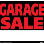 SIGN GARAGE SALE 19 X 24-IN