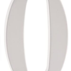 ZINC HOUSE NUMBER 0 WHITE 5-IN