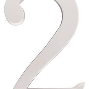 ZINC HOUSE NUMBER 2 WHITE 5-IN