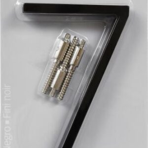 ZINC HOUSE NUMBER 7 BLACK 5-IN