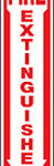 SIGN FIRE EXTINGUISHER 4IN X 18IN
