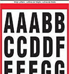 PACKAGED LETTERS BLACK WHITE 2-IN