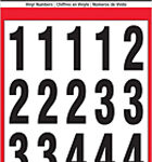 PACKAGED NUMBERS BLACK WHITE 2 INCH