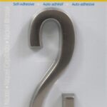 HOUSE NUMBER 2 NICKEL 4 INCH