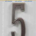 HOUSE NUMBER 5 NICKEL 4 INCH