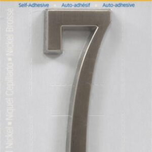 HOUSE NUMBER 7 NICKEL 4 INCH