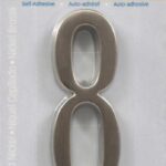 HOUSE NUMBER 8 NICKEL 4 INCH