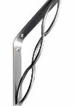 CONCORD L SHELF BRACKET 8-IN NICKEL