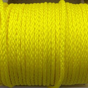 POLY ROPE HOLLOW YELLOW 3/8-IN