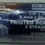 NYLON ROPE TWISTED 1/4-IN X 100-FT