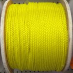 POLY ROPE TWIST YELLOW 1/4-IN
