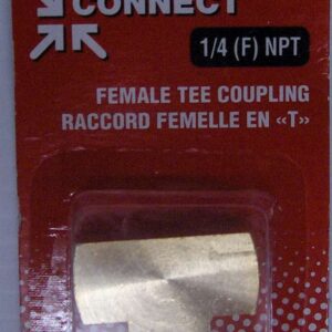 TEE COUPLING 1/4-IN FNPT