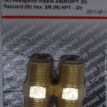 HEXAGONAL NIPPLE 3/8-IN MNPT