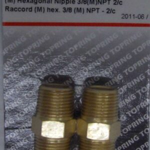 HEXAGONAL NIPPLE 3/8-IN MNPT
