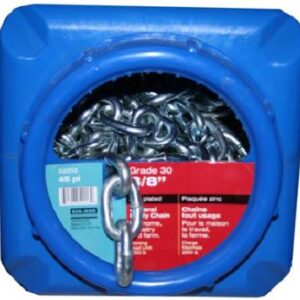 PROOF COIL CHAIN ZINC GR30 3/8-IN