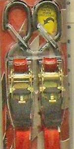 TIE DOWN RATCHET 1IN 6FT 1200LB 2PK