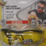 SAFETY GLASSES WRAP-AROUND AMBER