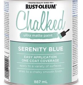 CHALKED MATTE PAINT BLUE 887-ML