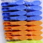 PLASTIC CLOTHESPIN ASSORTED 24 PC