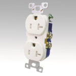 DUPLEX RECEPTACLE 20A WHITE
