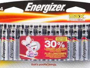 MAX ALKALINE BATTERY AA 24 PACK