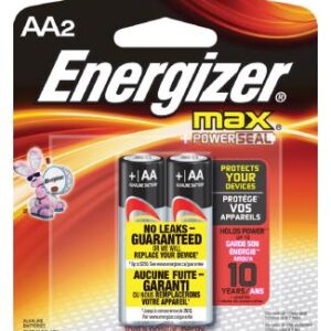MAX ALKALINE BATTERY AA 2 PACK