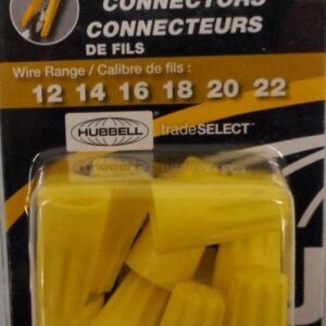 WIRE CONNECTOR YELLOW 12 PACK
