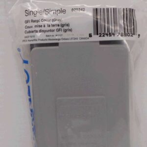 PVC GFI RECEPTACLE COVER 1 GANG