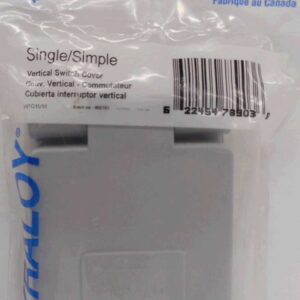 PVC SWITCH COVER GREY 1 GANG