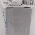 PVC RECEPTACLE COVER 15 AMP 1 GANG