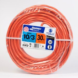 NMD90 BUILDING WIRE 10/3 ORANGE 30M