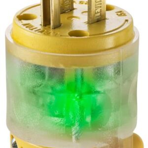 LIT GROUND PLUG MALE 15 AMP