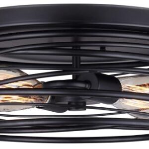 RYLAND FLUSH MOUNT LIGHT BLACK