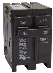 20A 2 POLE BREAKER TYPE BR